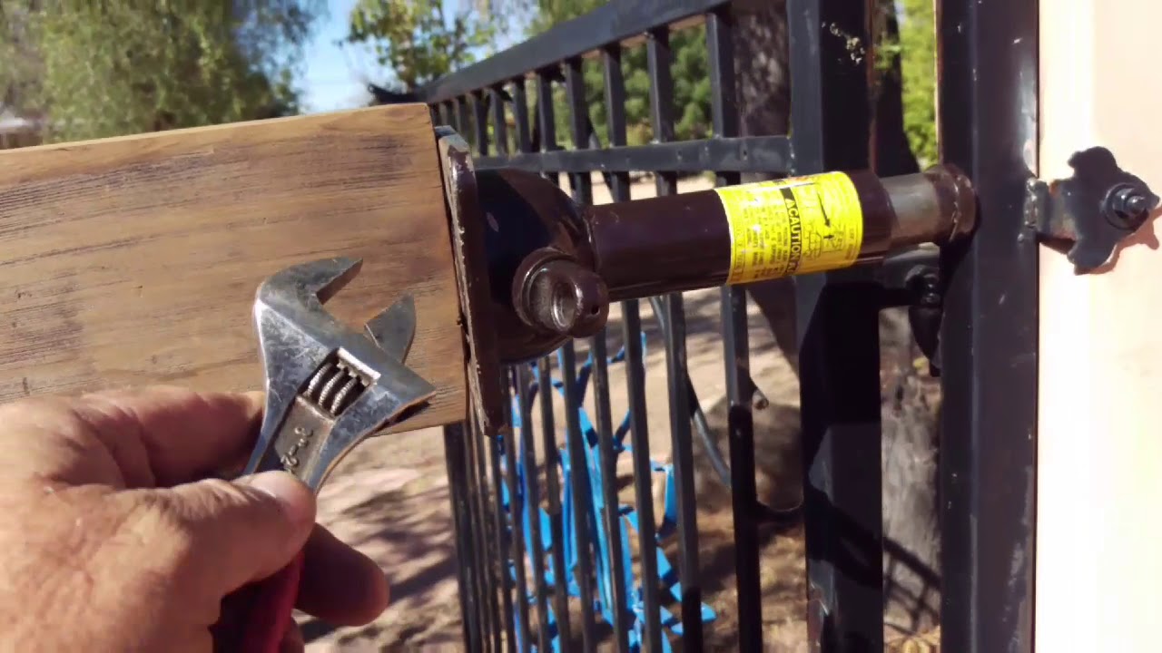 Entrance Gate wont close! Previous homeowner just needed to think