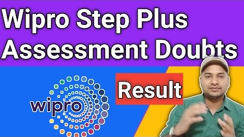 wipro step plus assessment results - by @Vikasteach  #wipro #wilp