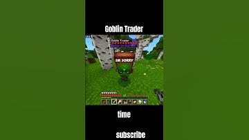 Little Goblin Trader Selling Junk As Always #minecraft #gaming #funny #minecraftshorts #shorts
