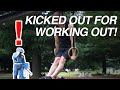 Kicked out for working out only in japan