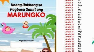 UNANG HAKBANG SA PAGBASA GAMIT ANG MARUNGKO APPROACH || CATCH UP READING MATERIALS IN FILIPINO