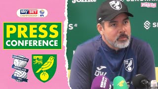 David Wagner press conference ahead of Birmingham City | The Pink Un
