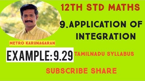 12th Std Maths Example 9.29 Evaluate Integration over 2 to 3 √x/ √5-x +√x dx