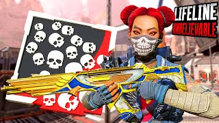 INSANE LIFELINE 24 KILLS & 5800 DAMAGE (Apex Legends Gameplay)