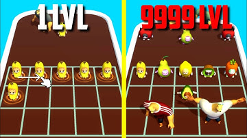 MAX LEVEL in Epic Banana Run: Merge Master Game #gamingboytanjil