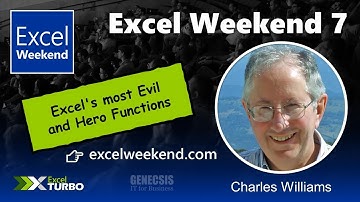 Excel Weekend 7 - Excel
