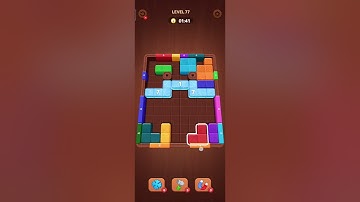 Wood Away Block Jam Level 77 Walkthrough Solution