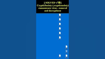 CrypticSociety (.crypticsociety) ransomware virus #shorts #trending #CrypticSociety