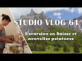 Studio vlog 61  excursion en suisse et nouvelles peintures pour ma collection de bbs animaux