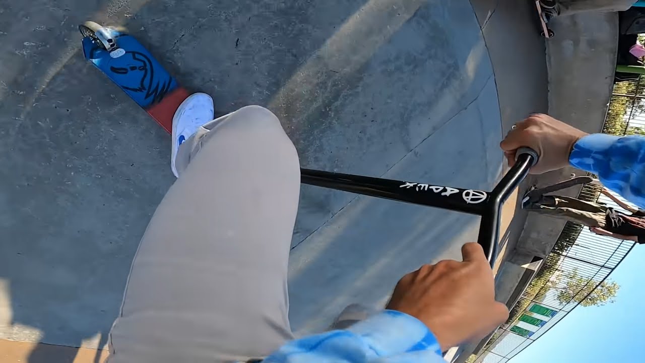 Surprising Skaters With Rare Scooter Trick!