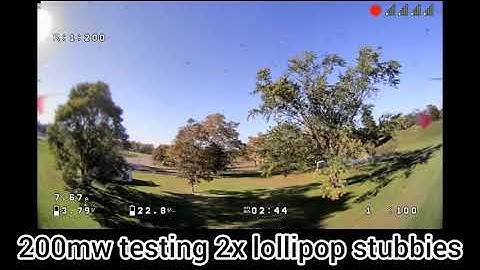 Shark Byte 200mw penetration/signal test Lollipop stubbies.