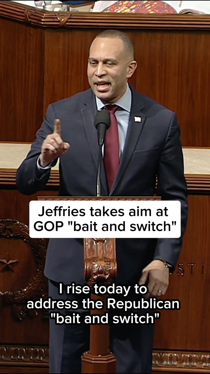 Jeffries takes aim at GOP 'bait and switch'