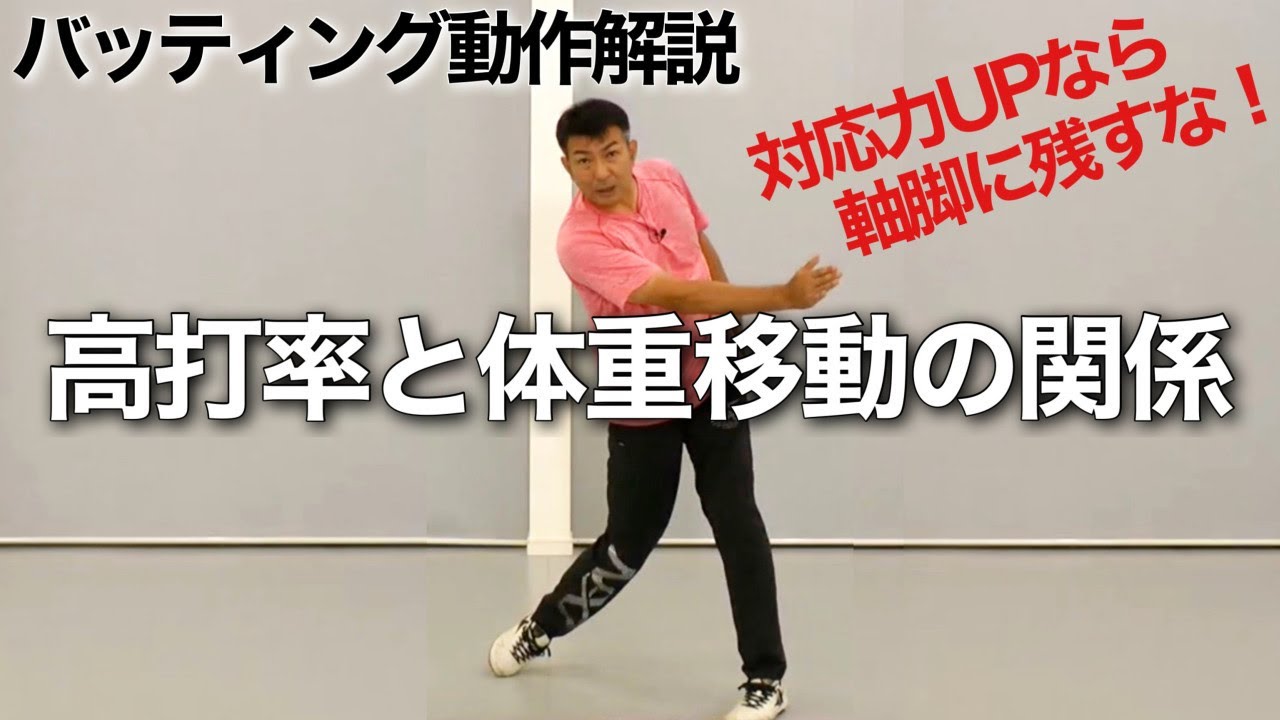 【バッティング動作解説】打率アップに体重移動が絶対に必要な理由〜軸脚に残すな！【前田健 野球動作Q&A Live】