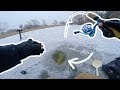 GIANT Fish Through the ICE!!!