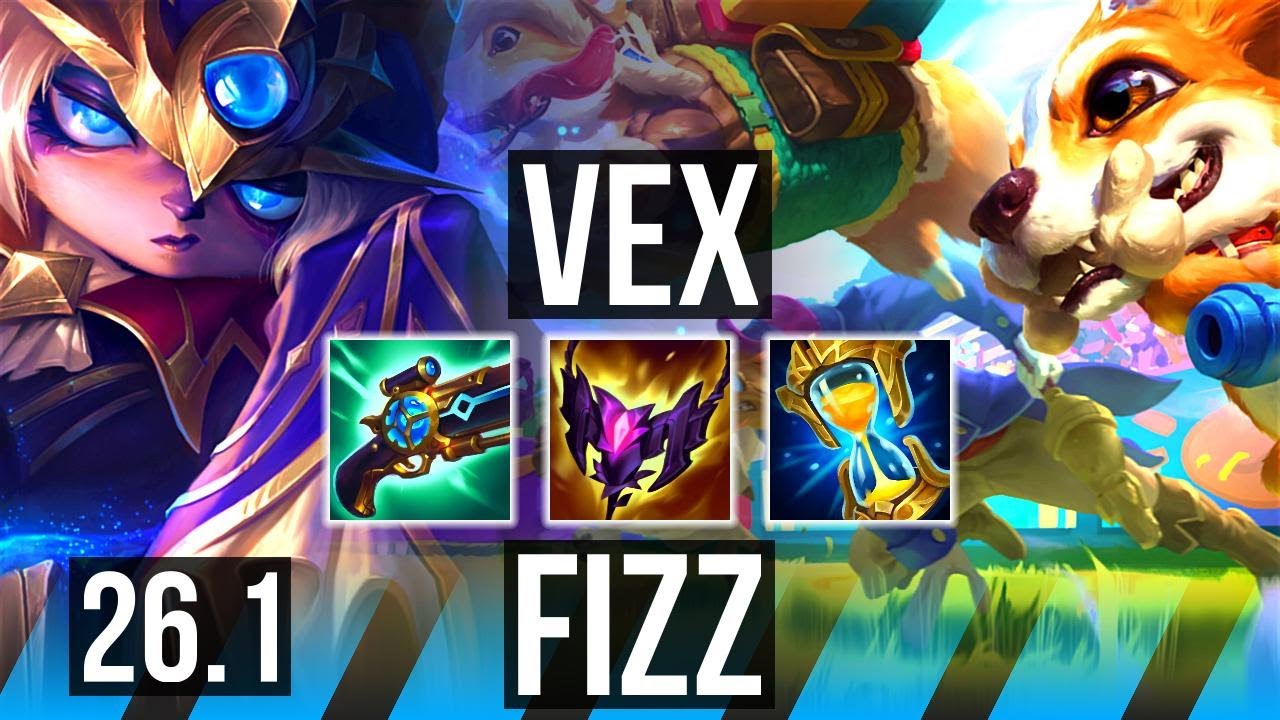 VEX vs FIZZ (MID) | 44K damage | EUW Diamond | 26.1