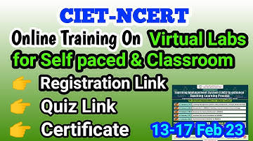 Online Training on Virtual Labs Organized by NCERT | CIET | Free Online Certificate