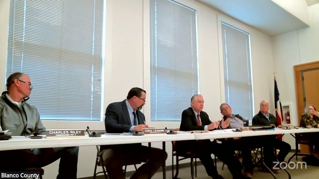 Blanco County's Zoom Meeting