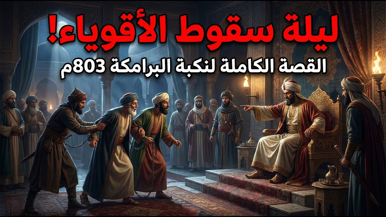 ليلة سقوط الأقوياء! القصة الكاملة لنكبة البرامكة وهارون الرشيد في بغداد 803م ⚔️📜