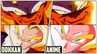 LR PHY Janemba & LR TEQ Super Gogeta DOKKAN VS ANIME COMPARISON