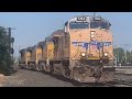 Roseville Railfanning: UP Light Power Move