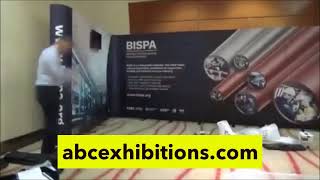 How to assemble an L shaped pop up with TV screen