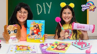 Maria Clara e a história do material escolar | How to make DIY School Supplies!