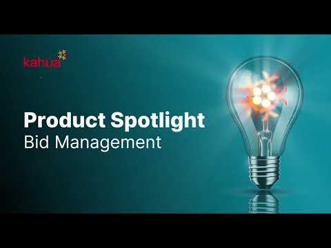 Bid Management | Kahua