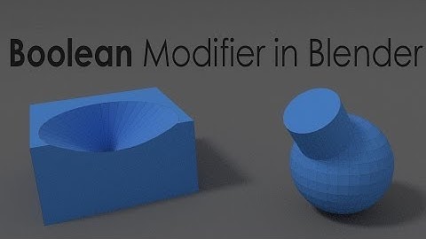 Tutorial: The Boolean Modifier in Blender