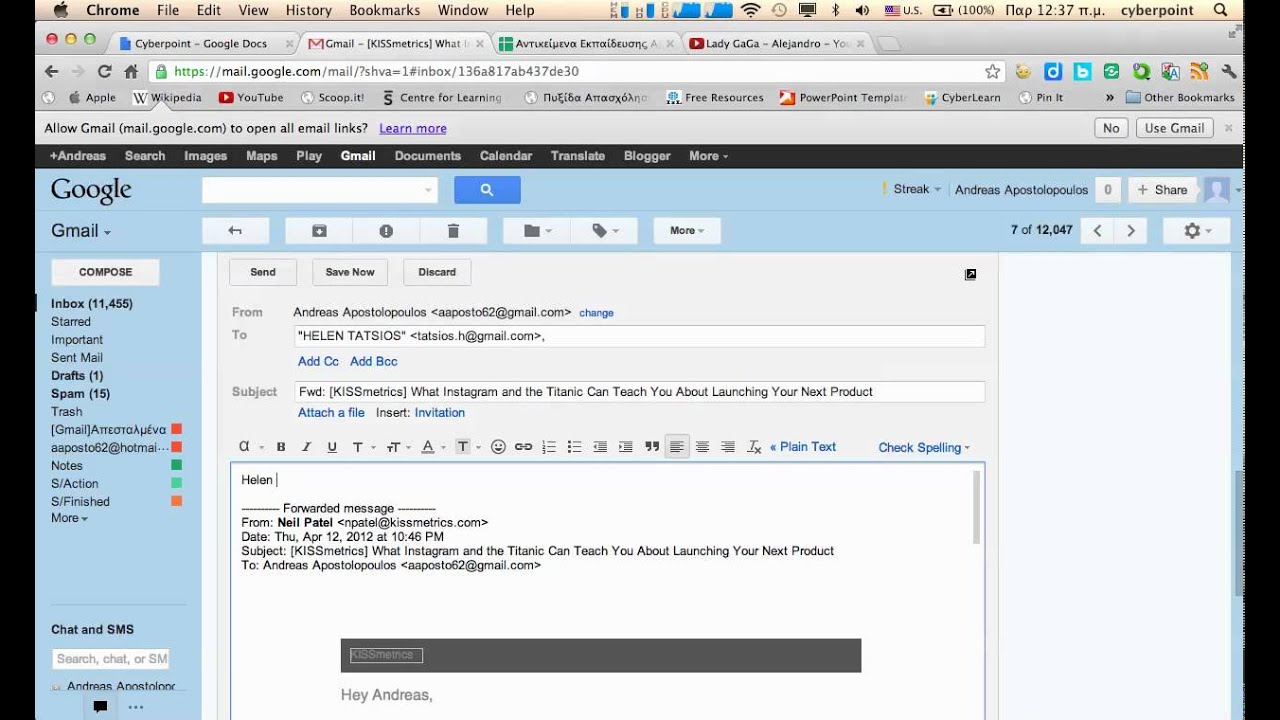 Forward an email - YouTube