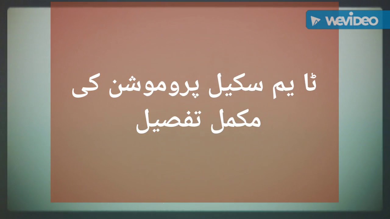 Time scale promotion