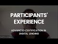 Advanced Certification in Digital Lending- Past Participant's Experience
