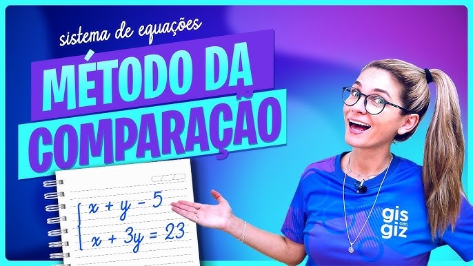 Matemática Gis com Giz - ⭕️ EQUAÇÃO DO 1º GRAU COM DUAS INCÓGNITAS - às 18h  no canal da Gis ☺️