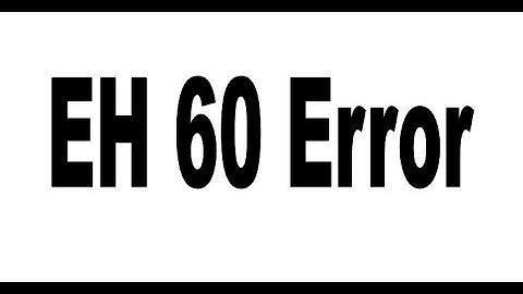 EH 60/ E4  Error in AC Indoor Air Sensor Failure Error