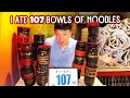 &quot;45 Minute&quot; UNLIMITED Japanese BBQ &amp; Eating 107 Bowls of Noodles | Best CHEAP EATS in Tokyo Japan