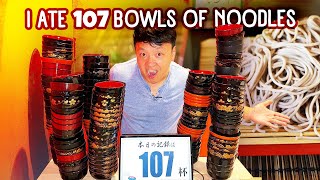&quot;45 Minute&quot; UNLIMITED Japanese BBQ &amp; Eating 107 Bowls of Noodles | Best CHEAP EATS in Tokyo Japan