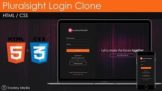 Pluralsight Login Page Clone - HTML & CSS