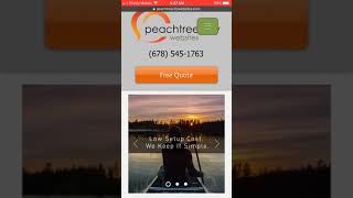 Peachtree City Websites Mobile Website screenshot 5