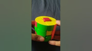 Dot pattern on Cylinderical cube #satisfying #cubing #cubepuzzle