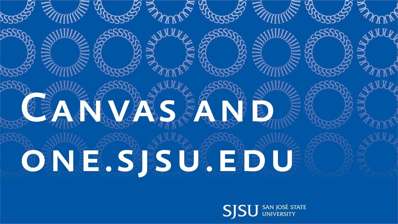 Connecting Canvas to one.sjsu.edu YouTube