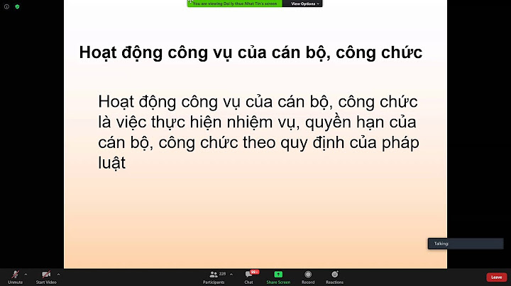 Hành chính công vụ là gì cho ví dụ