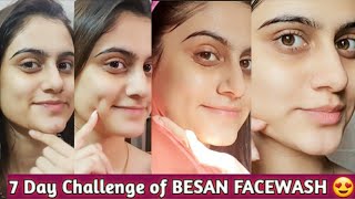 I USED BESAN (GRAM FLOUR) TO WASH MY FACE EVERYDAY FOR A WEEK AND THIS HAPPENED !!! Shizra Salman