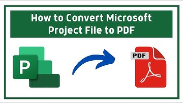 How to convert Microsoft Project file to PDF | How to convert MS Project file to PDF