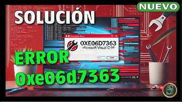 SOLUCIONADO ✅ Código de error de excepción de software desconocido 0xe06d7363 🔴