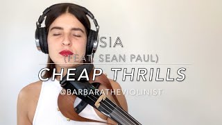 Sia ( feat. Sean Paul) - Cheap Thrills - Electric Violin Cover - Barbara The Violinist Resimi