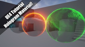 UE4 - Tutorial - Hologram Material! (Request!)