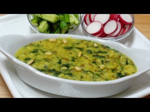 Oats Khichdi Recipe Video Oats Lentil And Spinach Stew-11-08-2015
