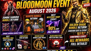 🔥 Blood moon Event August 2026 | Zombie Samurai, Golden Shade & Naruto Bundle Returns 🤯  screenshot 1