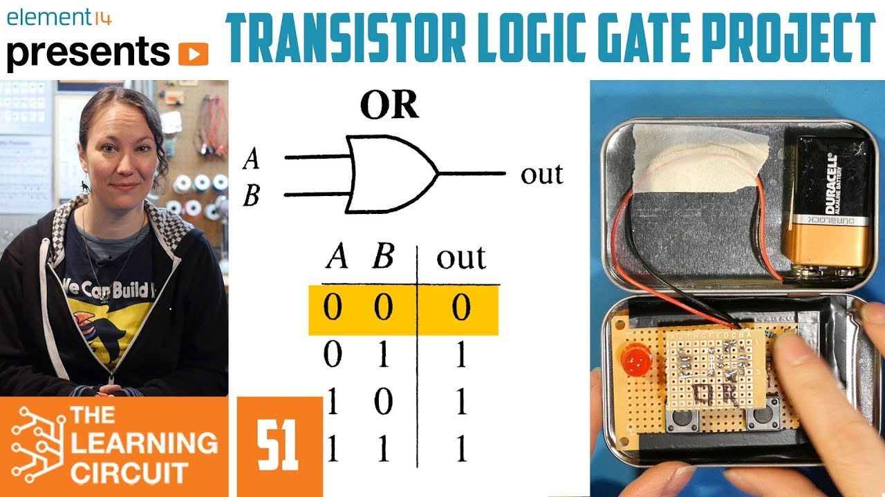 Making Logic Gates From Discrete Components - The Learning Circuit
