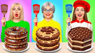 Reto De Cocina Yo vs Abuela | Desafío De Comida Chocolate de Choco DO Challenge