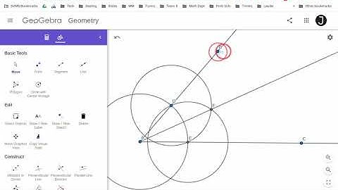 Bisect an Angle using GeoGebra
